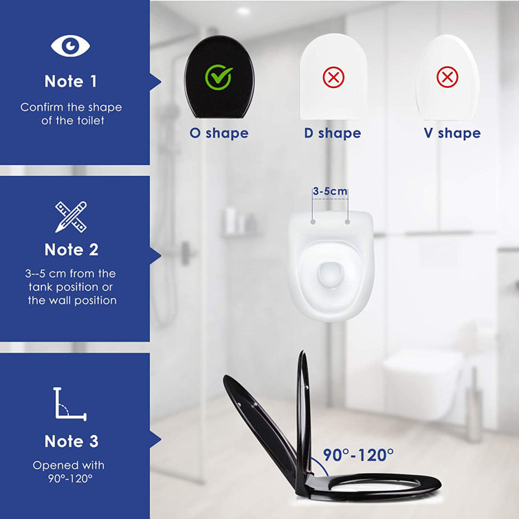 Belfry Bathroom Abderus Soft Close Round Toilet Seat Wayfair.co.uk